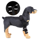 Dog Canine Shoulder Brace with Reflective Stripes Front Leg Elbow Protector for Arthritis Recovery Wounds Healing Prevents Injuries Sprains, Neoprene Sport Protect Joint Wrap - Blue - Size M