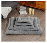 Pet Bed Mat Soft Fleece Pet Bed Dog And Cat Cushion Quilted Pet Bed - Gray - Size 55cm*65cm
