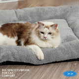 Pet Bed Mat Soft Fleece Pet Bed Dog And Cat Cushion Quilted Pet Bed - Gray - Size 65cm*95cm
