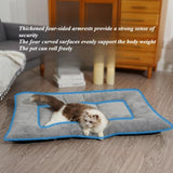 Pet Bed Mat Soft Fleece Pet Bed Dog And Cat Cushion Quilted Pet Bed - Gray - Size 85cm*115cm