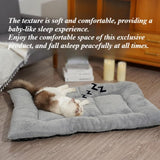 Pet Bed Mat Soft Fleece Pet Bed Dog And Cat Cushion Quilted Pet Bed - Gray - Size 85cm*115cm