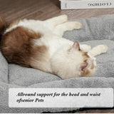 Pet Bed Mat Soft Fleece Pet Bed Dog And Cat Cushion Quilted Pet Bed - Gray - Size 85cm*115cm