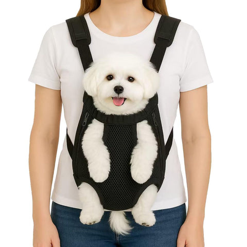 Dog Carrier Backpack Small Dog Carrier Pet Carrier Hands-Free Dog Carrier - Black / S In Australia - Darrahopens