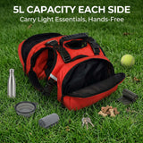Dog Harness Storage Bags For Dogs Pet Accessories Dog Outdoor Gear High-Quality - Red - Size L