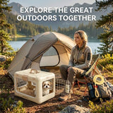 Foldable Hard Cat Carrier, Transparent Pet Crate for Cats & Small Dogs, Collapsible Travel Kennel with Ventilation & Urine Pad Mesh Grid, Portable Travel cage, Essential for pet Travel - White - Size 20*12.59*12.2in
