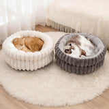 plush cat bed, cat comfort bed, anti-static cat bed, high quality cat bed, cat resting place, pet bed Australia, soft cat bed-White.