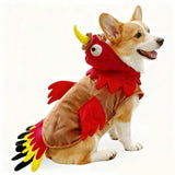 Dog Costumes Dog Turkey Costume, Thanksgiving Costume Pet Clothes Apparel for Thanksgiving Christmas Cosplay for Small Medium and Large Dogs - Brown - Size XS