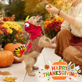 Dog Costumes Dog Turkey Costume, Thanksgiving Costume Pet Clothes Apparel for Thanksgiving Christmas Cosplay for Small Medium and Large Dogs - Brown - Size XS
