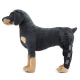 Dog Hind Left Leg Brace for Surgery Recovery, Puppy Rear Leg Protector with Stable Support, Prevents Licking Chewing Wounds, Aids Post-Op Recovery - Red - Size L In Australia - Darrahopens