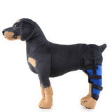 Dog Hind Left Leg Brace for Surgery Recovery, Puppy Rear Leg Protector with Stable Support, Prevents Licking Chewing Wounds, Aids Post-Op Recovery - Red - Size L