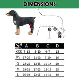 Dog Hind Left Leg Brace for Surgery Recovery, Puppy Rear Leg Protector with Stable Support, Prevents Licking Chewing Wounds, Aids Post-Op Recovery - Red - Size XS In Australia - Darrahopens
