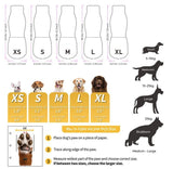 4PCS Dog Socks to Prevent Licking Paws for Hot/Cold Pavement | Puppy Boots & Paw Protectors for Hardwood Floors Anti Slip, Socks with Grippers Prevent Scratching for Senior Dog - Brown - Size L