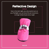 4PCS Dog Boots Paw Protector, Anti-Slip Winter Dog Shoes with Reflective Straps for Small Medium Dogs - Pink - Size 5 In Australia - Darrahopens