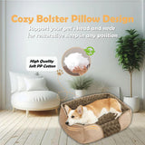 Dog Bed for Small Medium Dogs, Cat Bed for Indoor Cats. Washable Orthopedic Dog Bed. Removable Sleeping Mat, Durable Pet Bed with Anti-Slip Bottom - Camel - Size 50cmx46cm In Australia - Darrahopens