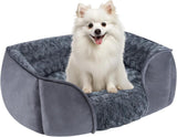 Dog Bed for Small Medium Dogs, Cat Bed for Indoor Cats. Washable Orthopedic Dog Bed. Removable Sleeping Mat, Durable Pet Bed with Anti-Slip Bottom - Dark Gray - Size 76cm*60cm In Australia - Darrahopens