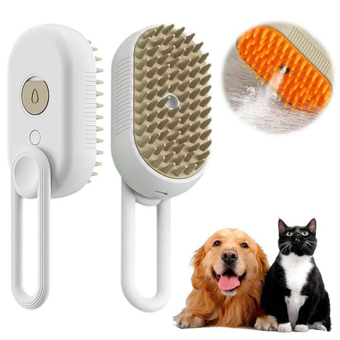Rechargeable Pet Steam Comb 3 In 1 Pet Grooming Tool Pet Steam Brush Anti In Australia - Darrahopens