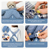 dog carrier vest, hands-free pet carrier, small dog carrier, dog hiking gear, pet travel accessories, Australian pet supplies, dog walking accessories, pet carrier vest -Blue
