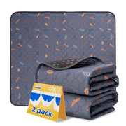 2-Pack Reusable Dog Urine Pads Dog Pee Pads Absorbent Dog Pads Dog Training Pads - Dark Gray / 48in*60in In Australia - Darrahopens