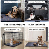 2-Pack Reusable Dog Urine Pads Dog Pee Pads Absorbent Dog Pads Dog Training Pads - Dark Gray / 48in*60in