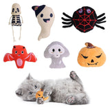 Halloween Catnip Toys,Pumpkin Ghost Catnip Toy Chew Bite Toy for Cat Interactive, Pack of 6 In Australia - Darrahopens