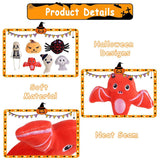 Halloween Catnip Toys,Pumpkin Ghost Catnip Toy Chew Bite Toy for Cat Interactive, Pack of 6