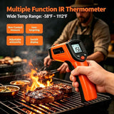 Digital Infrared Thermometer Gun -58°F to 1112°F, Non Contact Infrared Thermometer Laser Temperature Gun for Cooking, BBQ, Pizza Oven, Griddle, HVAC,Instant-Read with Backlit Display (Not for Human) In Australia - Darrahopens
