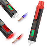 Non Contact Voltage Tester Pen, 12V-1000V Dual Range AC Circuit Tool, IP66 Waterproof Electrical Wire Detector with LCD Display, Buzzer Alarm, LED Flashlight & Breakpoint Finder In Australia - Darrahopens