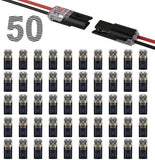 50PCS Push-in Wire Connector D1 D2 D3 Terminal Blocks, No Soldering Needed - Black - D3 In Australia - Darrahopens