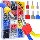 TE 1200PCS Double Wire Ferrule Terminals Kit Pre-Insulated Crimp Connector Set In Australia - Darrahopens