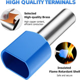 TE 1200PCS Double Wire Ferrule Terminals Kit Pre-Insulated Crimp Connector Set In Australia - Darrahopens