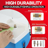 Stained glass grinder,4200r/min Glass grinder,with 5 Sizes Diamond Bits Automatic Water Filling Function, 5/8"+1"+3 Bits Included, For Beginners, Glass Processing Arts & Decoration