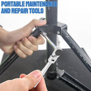 1/4" Flex Head Ratchet, Mini Ratchet Wrench with Extension Bar and Sokcet Adapter, Suits Standard 1/4" Hex Bits, Portable and Versatile Repair Tool for Tight Spaces Only Wrench