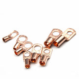 240pcs SC Open-Mouth Bare Copper Terminals + HS-50B Crimping Pliers Set - Gold - HS-50B Crimping Pliers In Australia - Darrahopens
