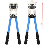 240pcs SC Open-Mouth Bare Copper Terminals + HS-50B Crimping Pliers Set - Gold - SC Inspection Hole Copper Lug In Australia - Darrahopens