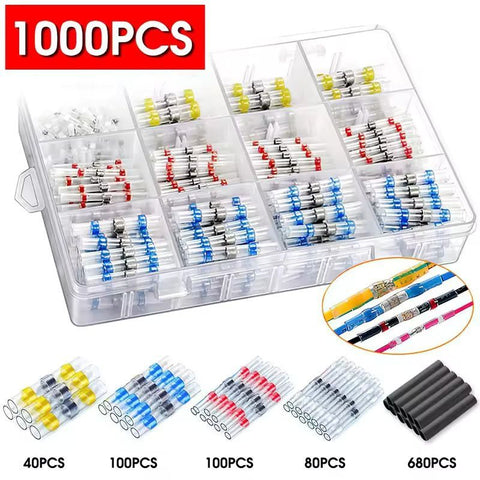 Waterproof Solder Ring Heat Shrink Middle Connector Solder Terminal Electrical - Multi - Size 1000Pcs In Australia - Darrahopens