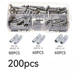 200PCS BN Copper Intermediate Connecting Terminals Cold-Pressed Terminals Copper Tubes