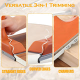 Edge Banding Trimmer, with Sharp Stainless Steel Blades and Ergonomic Grip, 3-in-1 Edge Trimming Tools, Suitable for Straight, Curved, and Chamfered Veneers, PVC
