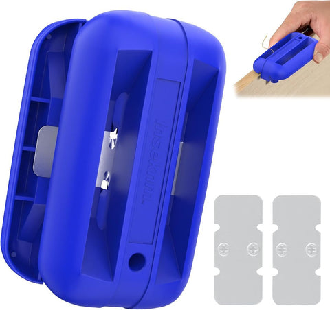 Edge Banding Trimmer,Tungsten Carbide Blades,Manual Woodworking Tool,Hand Planer for Trimming ABS, PVC, Veneer and Melamine Wood Edge Banding - Blue - Size 4.1in*2.1in In Australia - Darrahopens