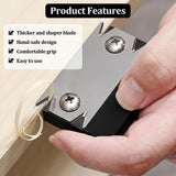 Edge Banding Trimmer,Blade Veneer Edge Trimmer with 1 Replacement Blade for Woodworking,Hand Planer Edge Bander for Burrs,Edge Corner Planer,Wood Chamfering Fillet Scraper