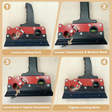 Multi-Blade Woodworking Chamfer Plane - Hand Planer for Edge Trimming & Corner Flattening, Adjustable Depth Fast Trimming Wood Planer with 7 Cutter Heads & Bubble Levels for DIY & Professional Use