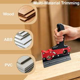 Multi-Blade Woodworking Chamfer Plane - Hand Planer for Edge Trimming & Corner Flattening, Adjustable Depth Fast Trimming Wood Planer with 7 Cutter Heads & Bubble Levels for DIY & Professional Use