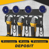Angle Grinder Holder, Carbon Steel Angle Grinder Stand, Tool Holder Wall Mount, Efficient Angle Grinder Bracket, Versatile Angle Grinder Rack for Angle Grinder Tools Flap Cutting Discs In Australia - Darrahopens