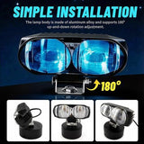 LED Forklift Safety Light, Blue Light for Marking Boundaries, Aluminum housing, Suitable for Construction Machinery Such as forklifts, Skid-Steer loaders, and excavators - Blue - Size 1Pack