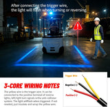 LED Forklift Safety Light, Blue Light for Marking Boundaries, Aluminum housing, Suitable for Construction Machinery Such as forklifts, Skid-Steer loaders, and excavators - Blue - Size 1Pack