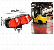 Darrahopens Tools > Industrial Tools > Traffic Control & Parking Tools LED Forklift Safety Light, Blue Light for Marking Boundaries, Aluminum housing, Suitable for Construction Machinery Such as forklifts, Skid-Steer loaders, and excavators - Red - Size 1Pack In Australia - Darrahopens