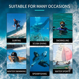3MM Men's Full Wetsuit – 4-Way Stretch, UPF 50+, Thermal & Scratch Resistant for Diving & Surfing - Blue - Size XXL