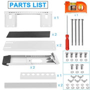 Universal Window Air Conditioner Support Bracket, No Drilling Heavy-Duty AC Window Bracket Supports Up to 200lbs for 5,000-24,000 BTU AC Units, Fits Single or Double Hung Windows