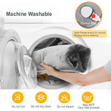 Fast Heating Electric Heating Pad for Neck and Shoulder and Back with 6 Heating Settings & 4 Timer, Large Size Heated Wrap with Auto Shut Off & Machine Washable (Silver Gray, 37x24 inch) In Australia - Darrahopens