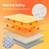 Electric Heated Foot Warmer - Heating Foot Warmer for Men & Women, Feet Warmer with 6 Temperature Setting 4 Timer Setting, Auto Shut Off Washable Inner Lining, Fast Heat Use for Winter Gifts In Australia - Darrahopens