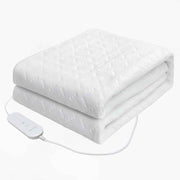 Heated Blanket Electric Throw,4 Heat Settings & 8H Auto Shut-Off Double Helix Fast Heating Electric Blanket,Skin-Friendly Cotton & Non-Slip Design Heated Throw with Overheat Protection - White - Size 59*31.4"